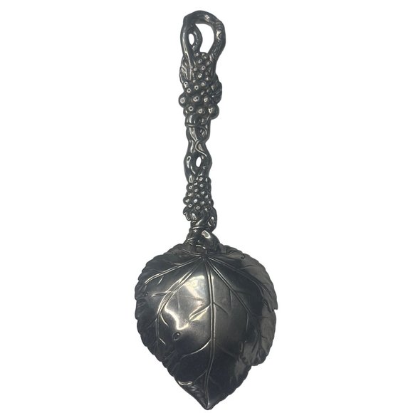 Vintage 1997 Arthur Court Grape Leaf Serving Spoon - Picture 3 of 4